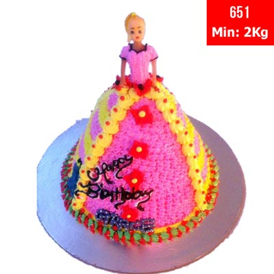 "Special Doll Cake - code651 (2kgs) - Click here to View more details about this Product
